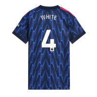 Arsenal Ben White #4 Vieraspaita Naiset 2025-26 Lyhythihainen